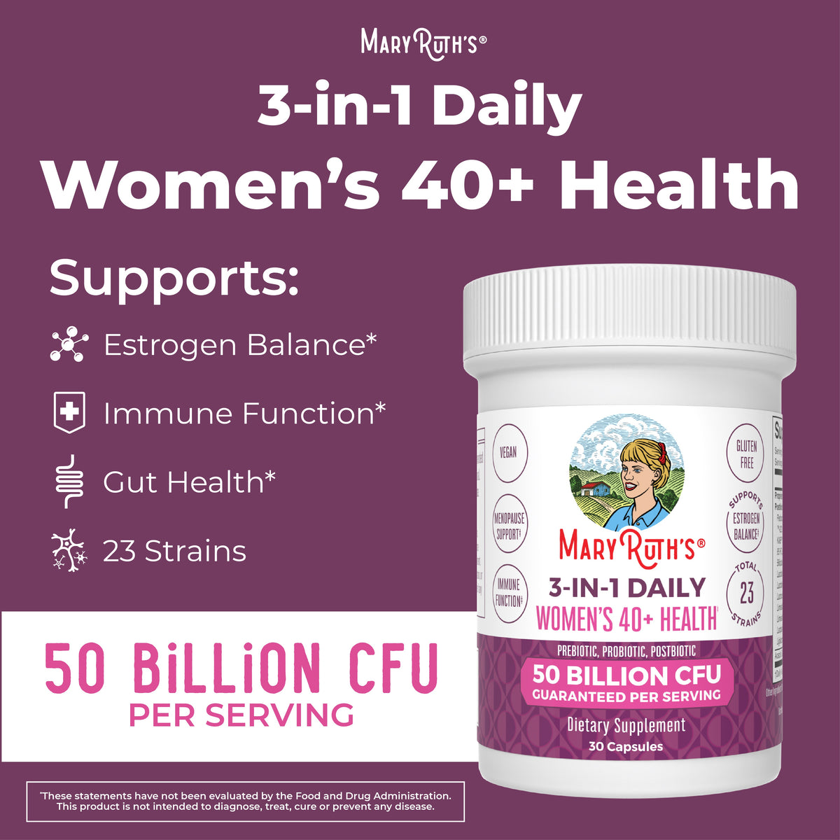 3-in-1 Women's 40+ Daily Health Capsules