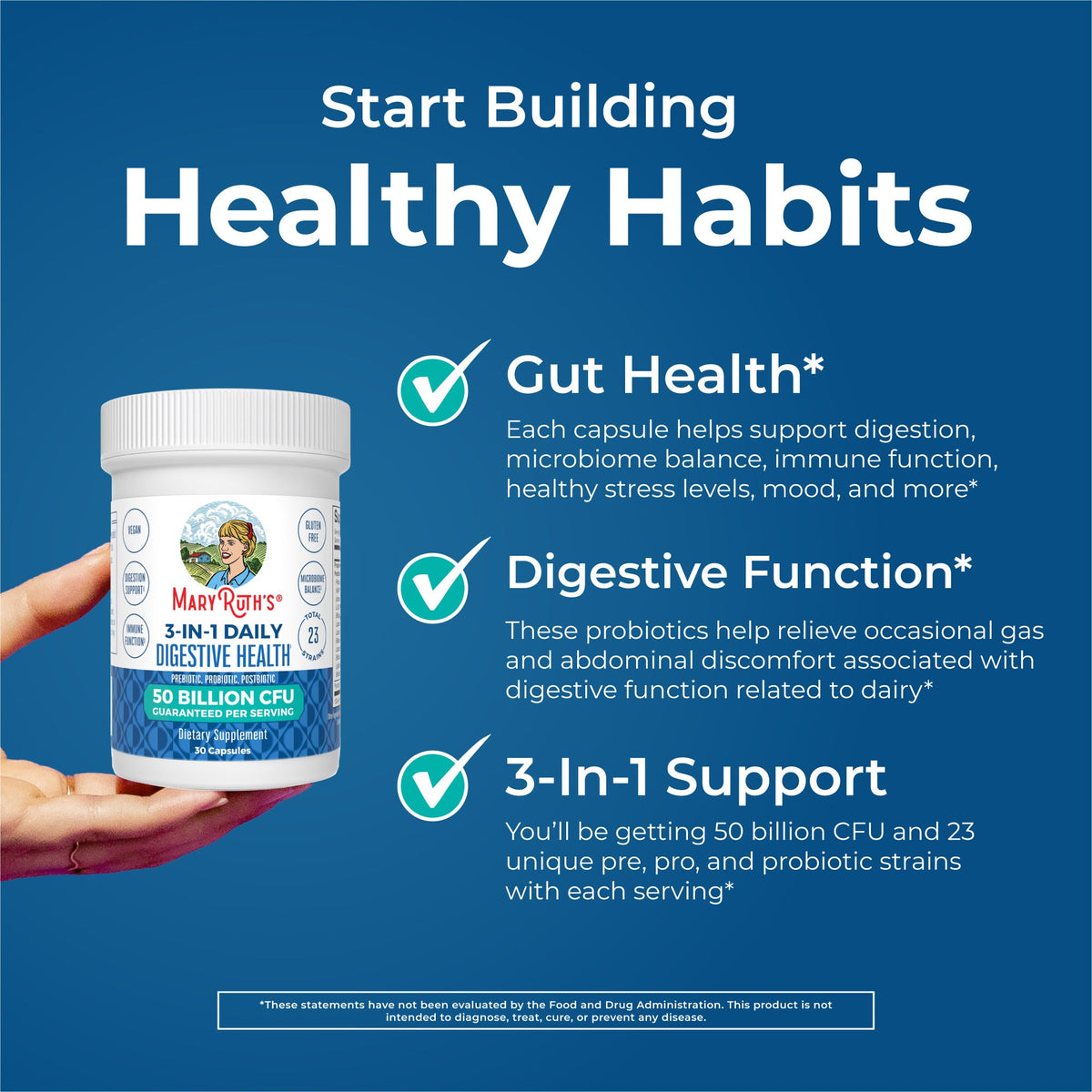 3-in-1 Daily Digestive Health Capsules