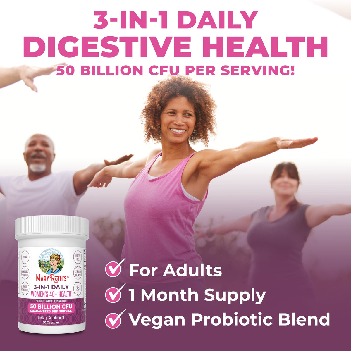 3-in-1 Women's 40+ Daily Health Capsules