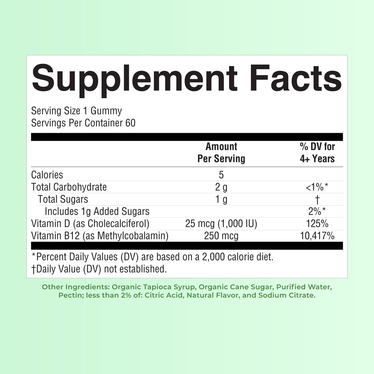 D3 + B12 Gummies (Strawberry)