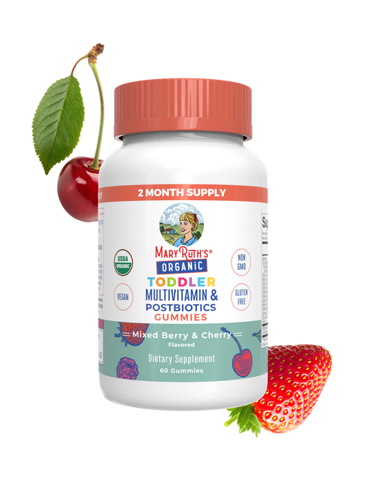 Organic Toddler Multivitamin + Postbiotics Gummies