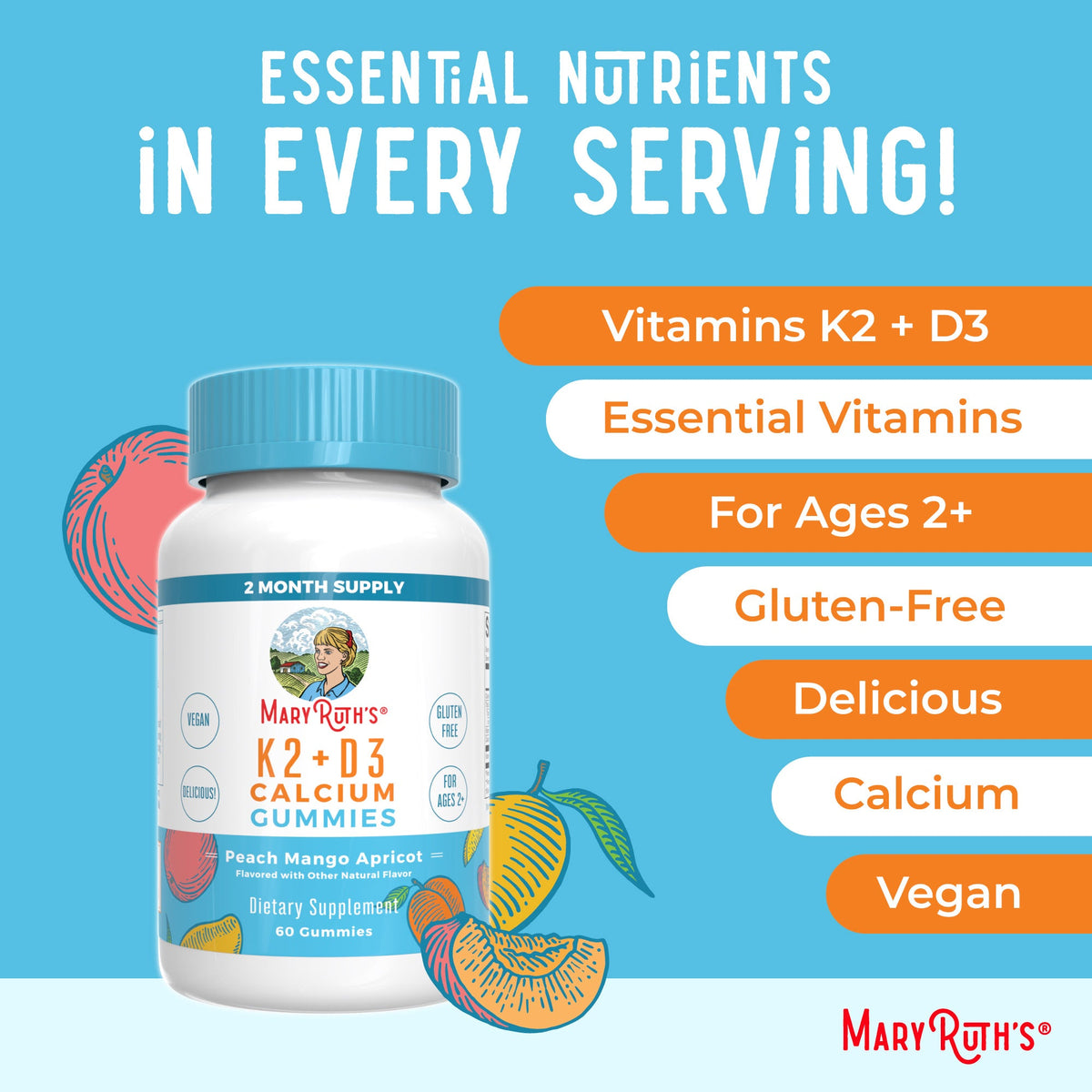 K2 + D3 Calcium Gummies