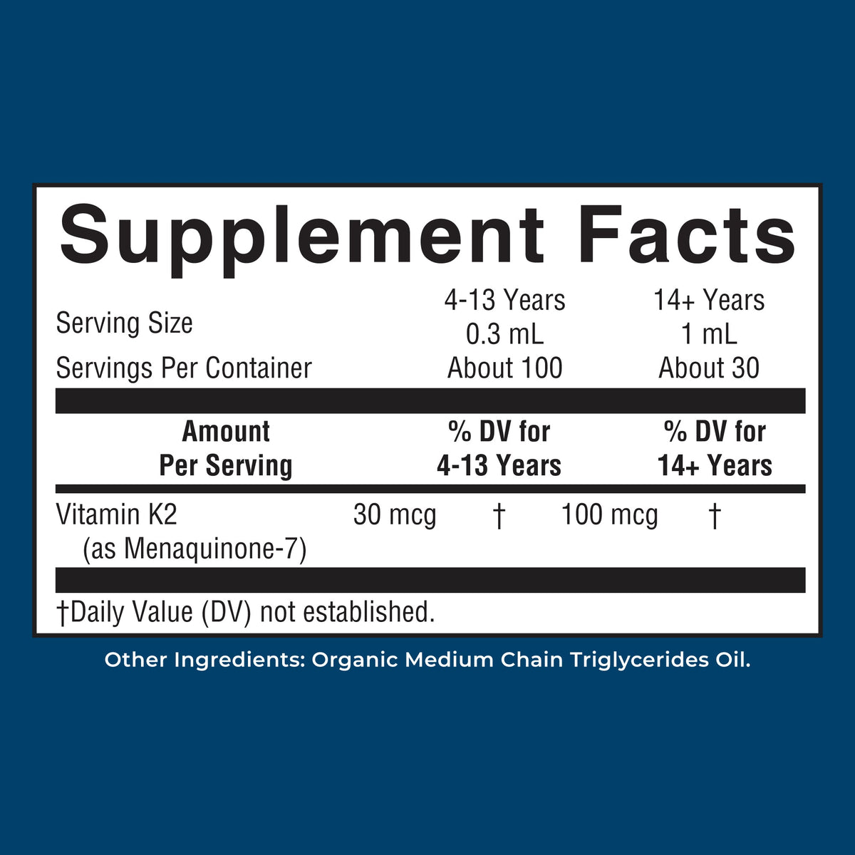 K2 (MK7) Organic Drops