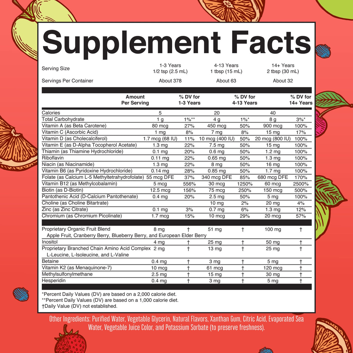 Liquid Morning Multivitamin Essentials+