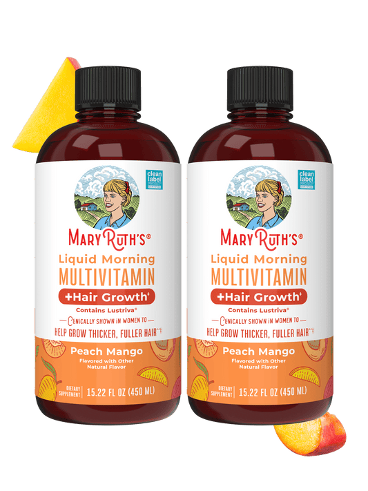 Liquid Morning Multivitamin + Hair Growth (2-Pack)