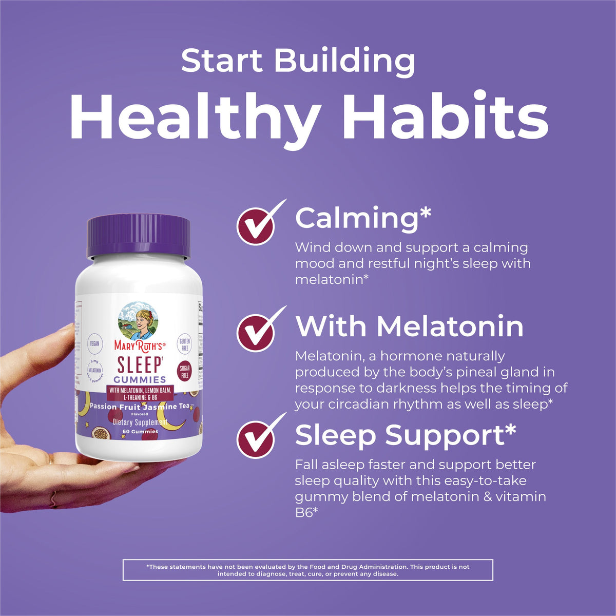 Melatonin Sleep Gummies (Passion Fruit Jasmine Tea)