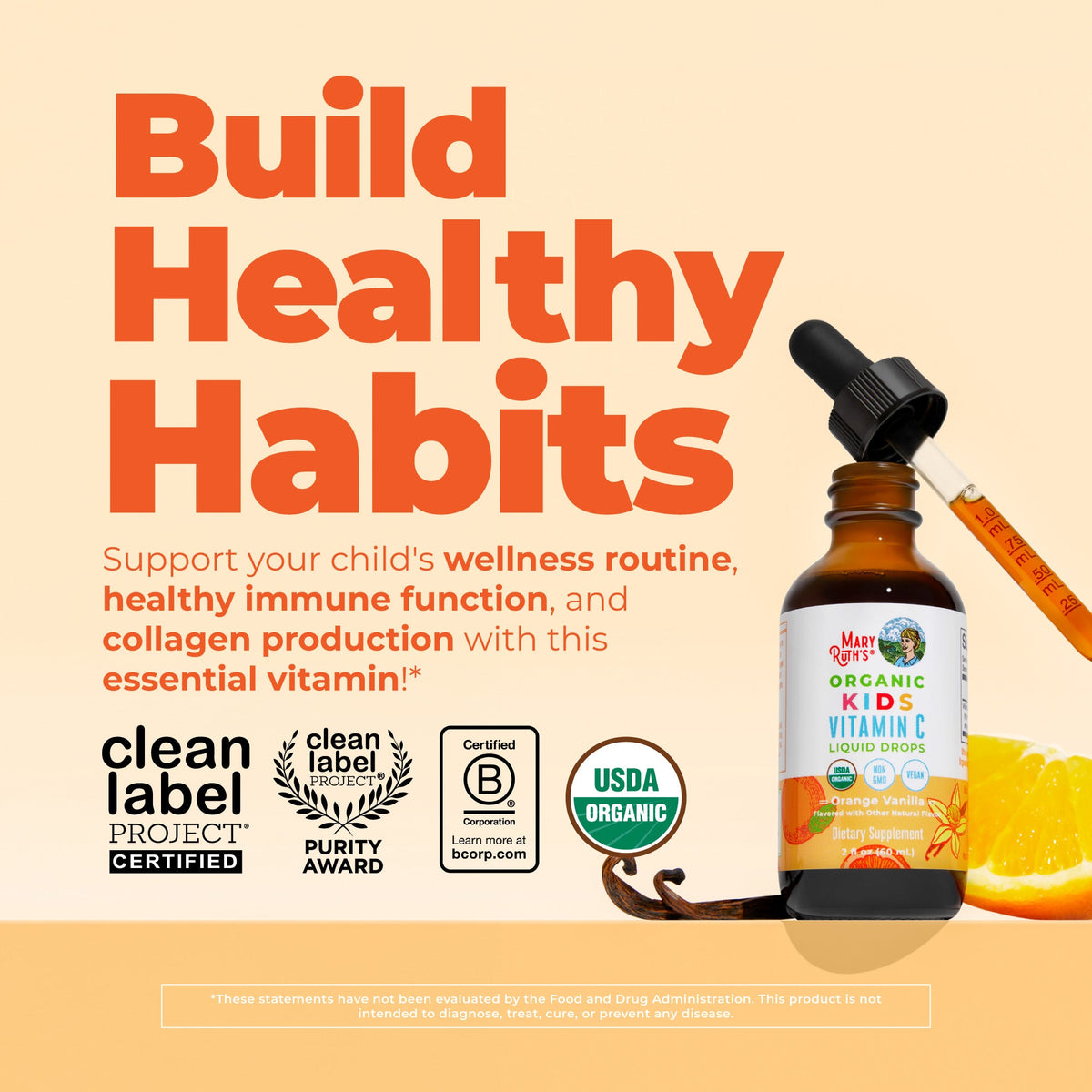 Organic Kids Vitamin C Liquid Drops