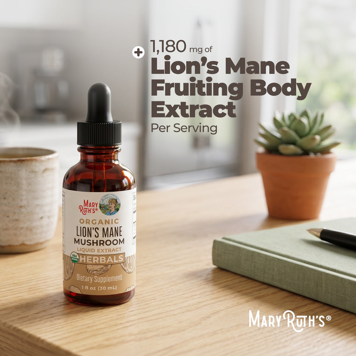 Organic Lion’s Mane Liquid Drops