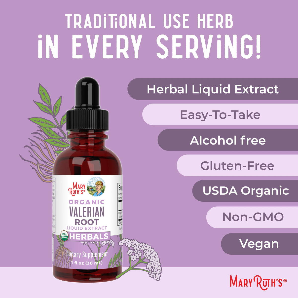 Organic Valerian Root Liquid Drops