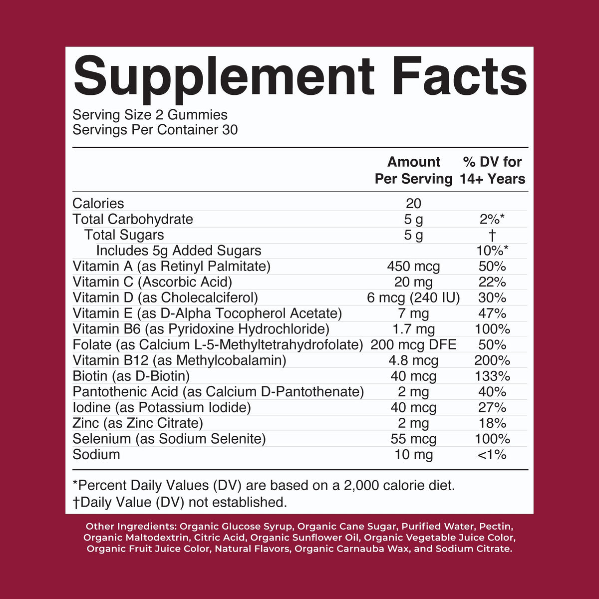 Organic Women's Multivitamin Gummies
