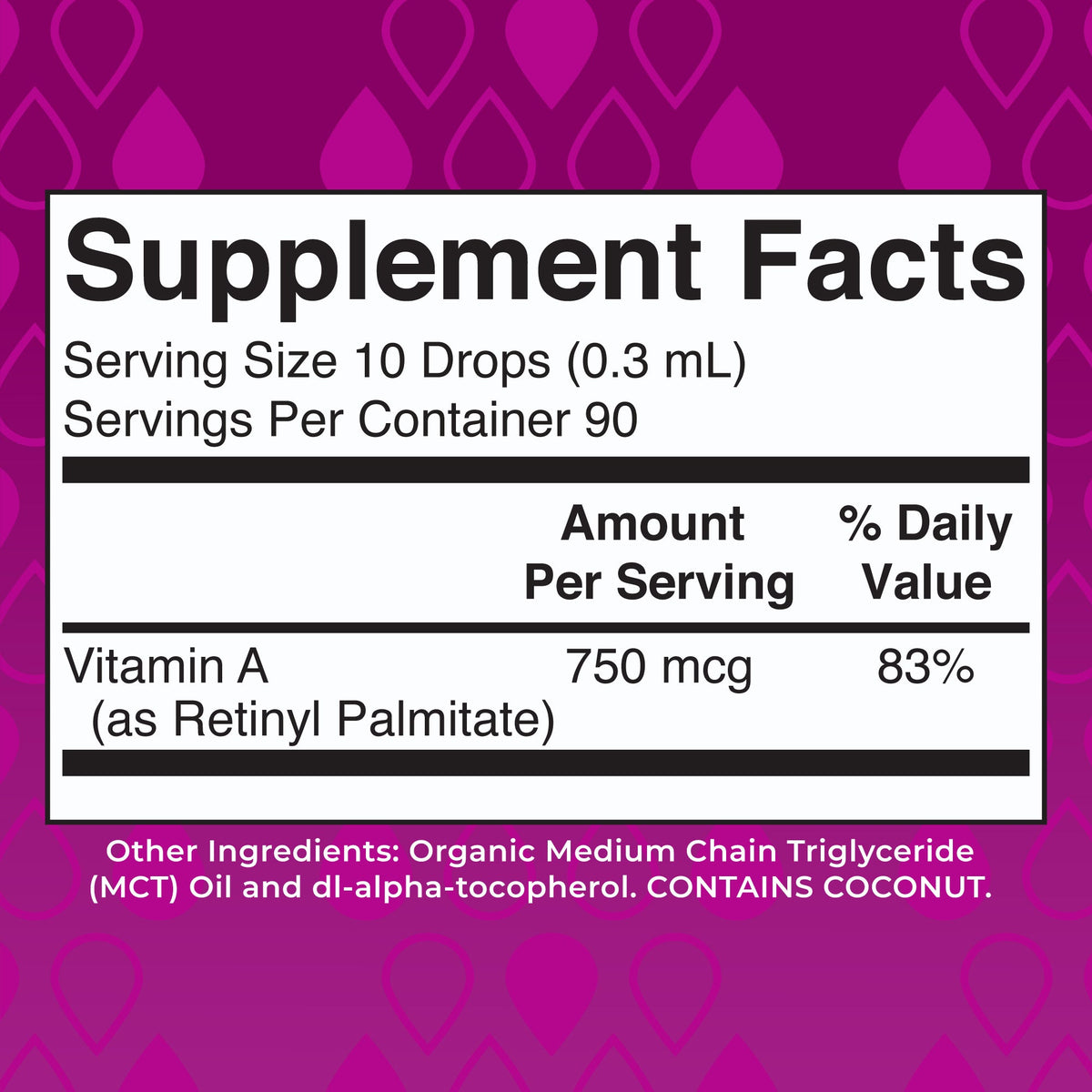 Vitamin A Organic Liquid Drops